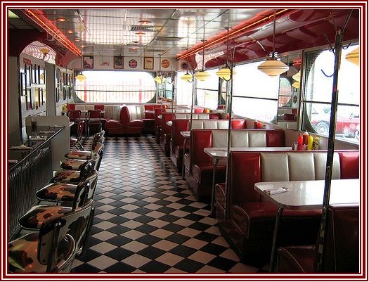 A 50's themed diner